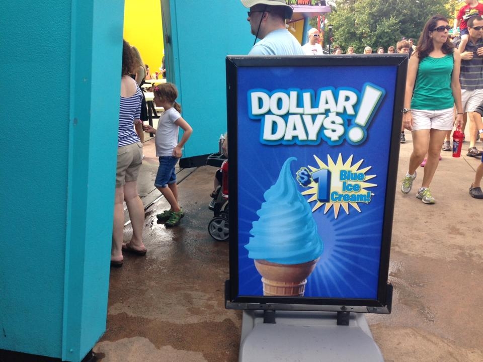 Everyone’s favorite treats for just $1 Everyone’s favorite Kings Island Dollar Days, where you can enjoy the FUN of rides, attractions, food, and games and save a bundle as the season draws to a close. Dollar Days runs September ,