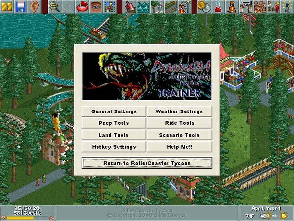 Returning to RollerCoaster Tycoon 2 with new tools