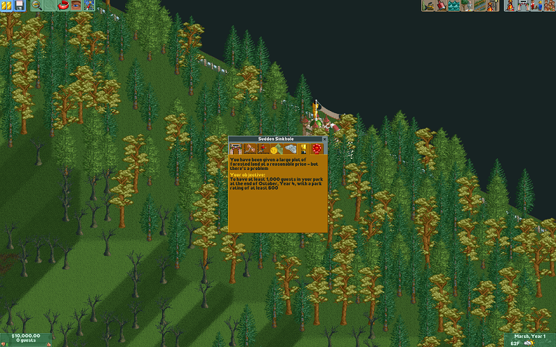 RollerCoaster Tycoon Classic: Forest Frontiers Scenario