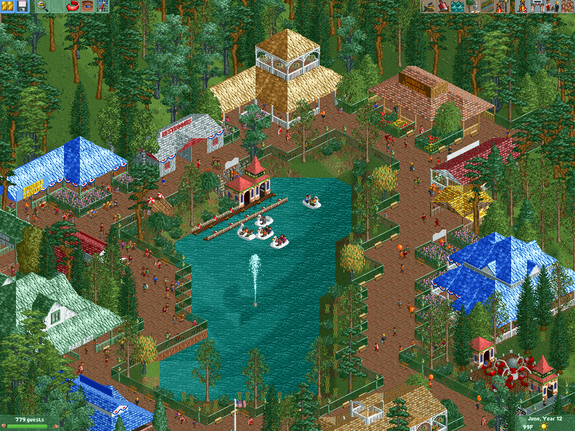 I Built the Densest Park Ever in RollerCoaster Tycoon 2 