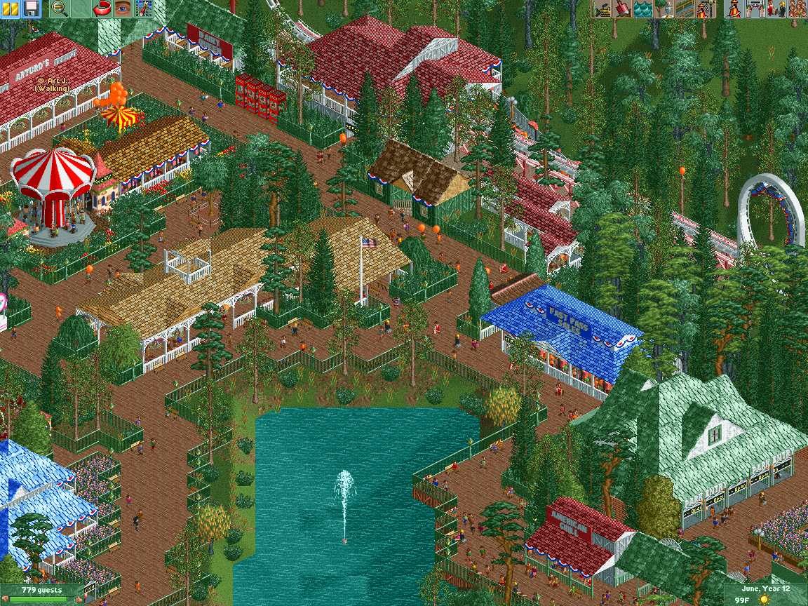 I Built the Densest Park Ever in RollerCoaster Tycoon 2