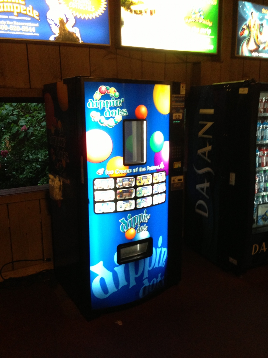 Dippin' Dots Vending Machine  Vending machine design, Vending