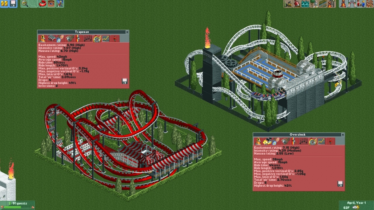 atomic leather Incredible Randomman's RCT2 Microcoasters - Roller Coaster Games, Models, and Other  Randomness - Theme Park Review