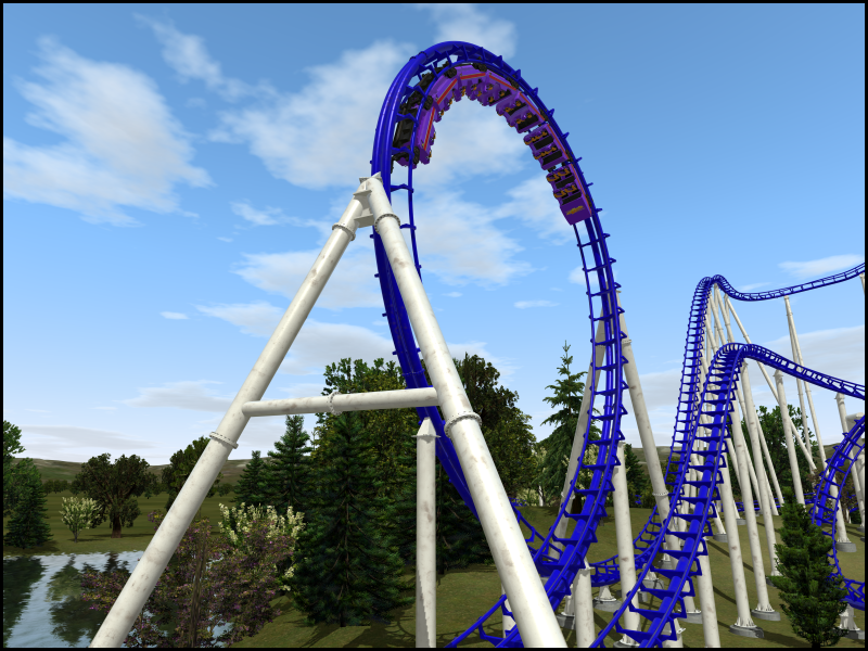 [NL2] Sky Phantom - Vekoma Custom MK-1200 - Roller Coaster Games ...