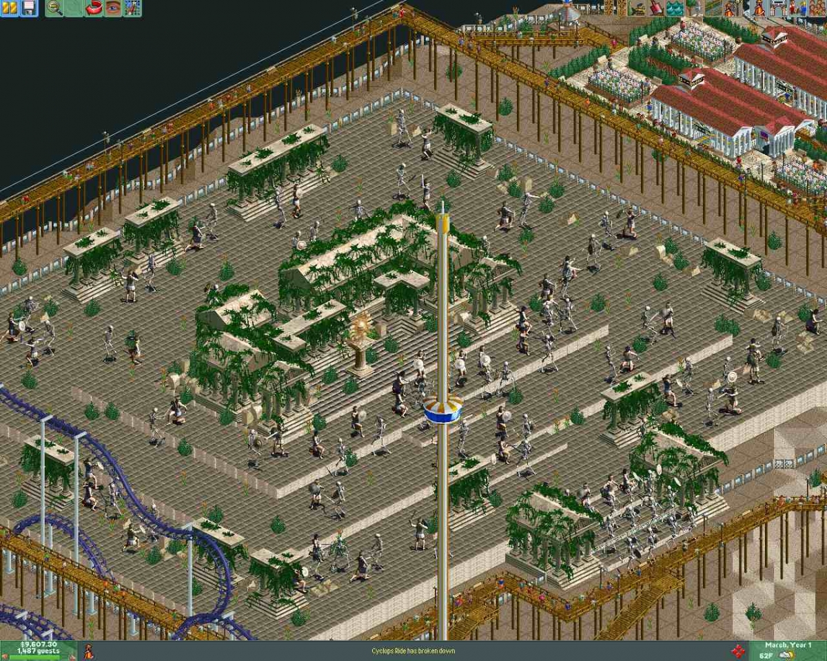 RollerCoaster Tycoon Classic Review - Retro Theme Park Sim as