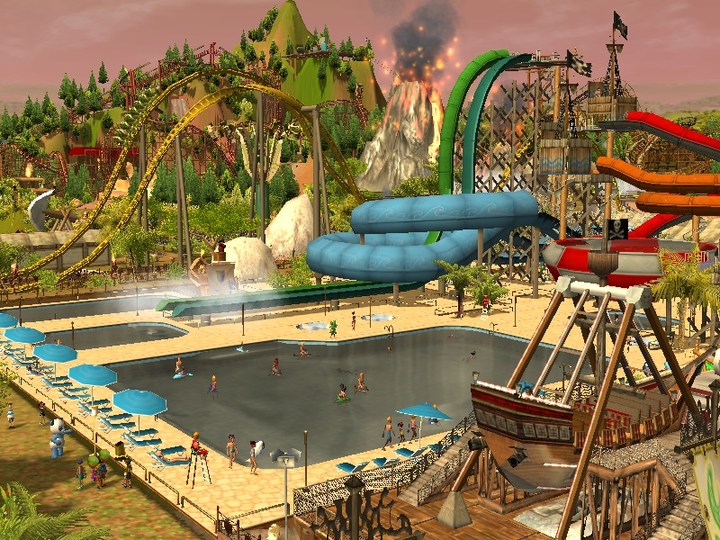 RCT3: Waterfront Theme Park! (Full Build) 