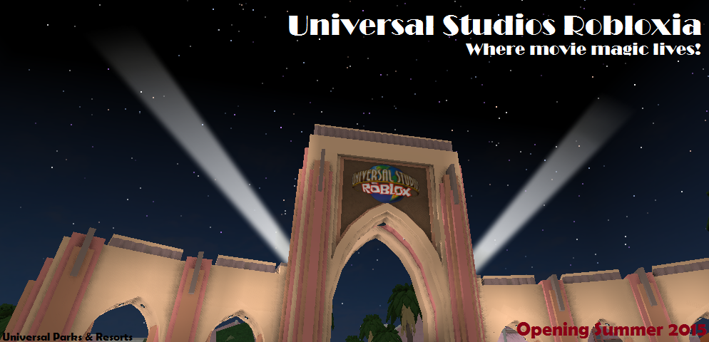 Universal Studios Roblox Park PosterUniversal Studios Roblox Park Poster