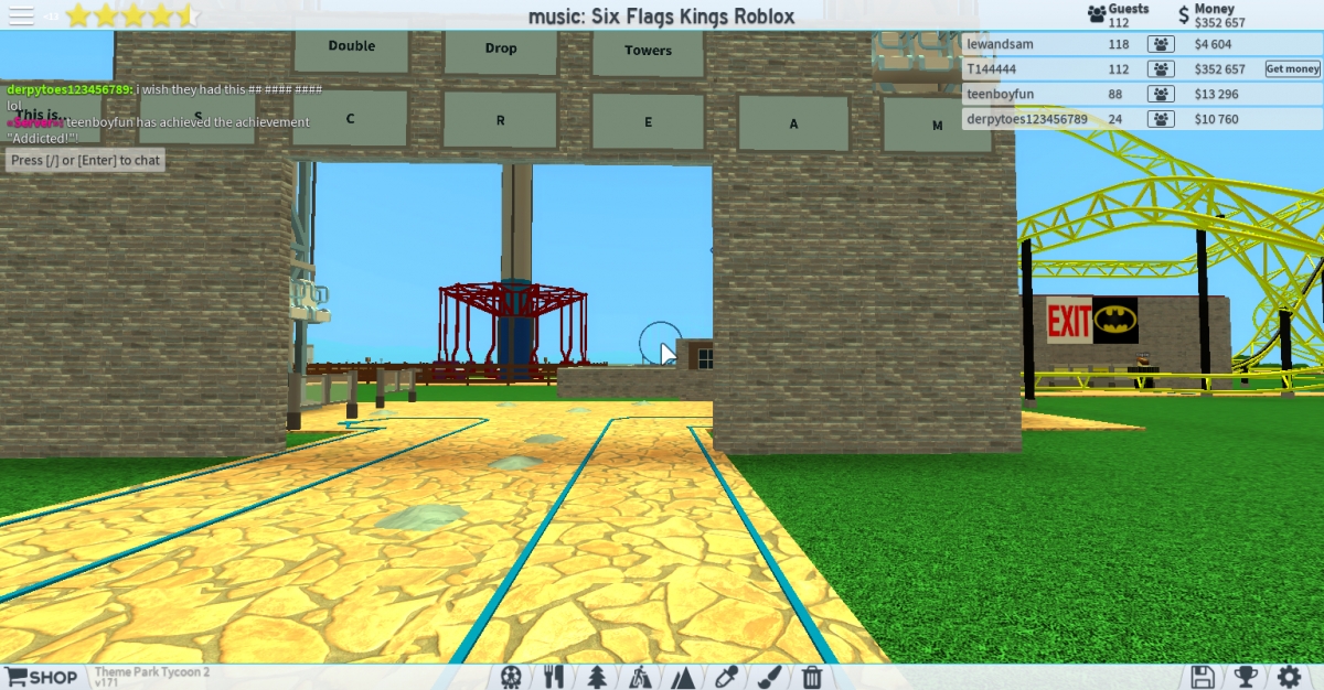 Six Flags Kings Roblox Theme Park Tycoon 2 Roller Coaster Games Models And Other Randomness Theme Park Review - theme park tycoon 2 roblox