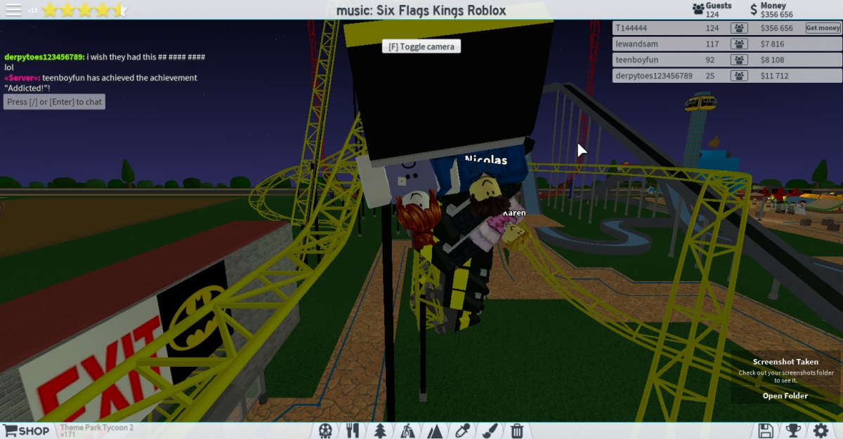 Six Flags Kings Roblox Theme Park Tycoon 2 Roller Coaster Games Models And Other Randomness Theme Park Review - roblox roller coaster theme park