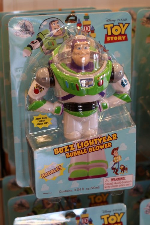 Toy Story Buzz Lightyear Light Up Bubble Blower Toy Figure 