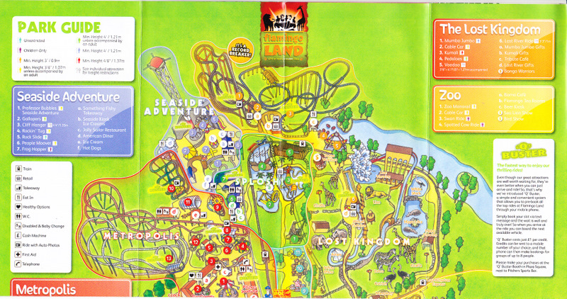 Flamingo Land - 2010 Park Map