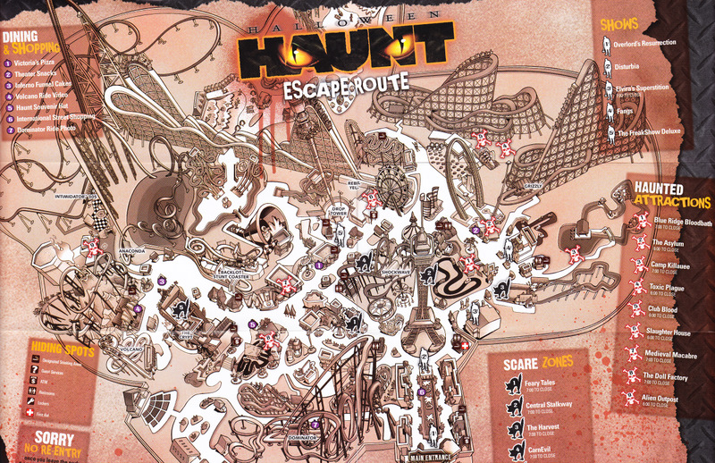 Kings Island Haunt 2024 Map Diana Filippa