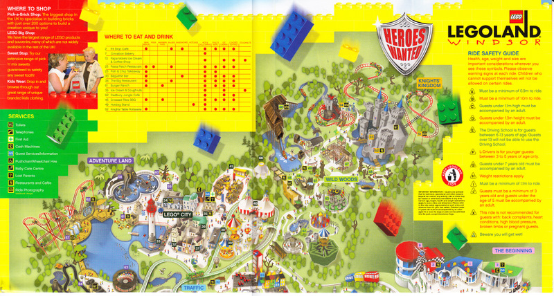 Legoland Windsor - 2006 Park Map