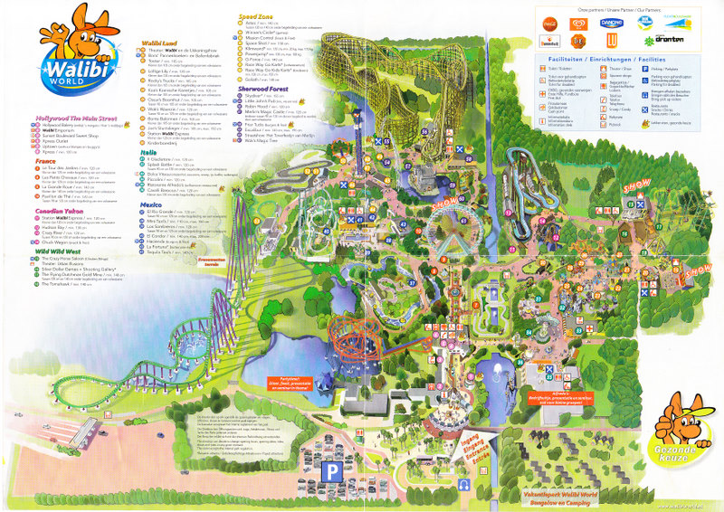 Walibi Holland - 2008 Park Map