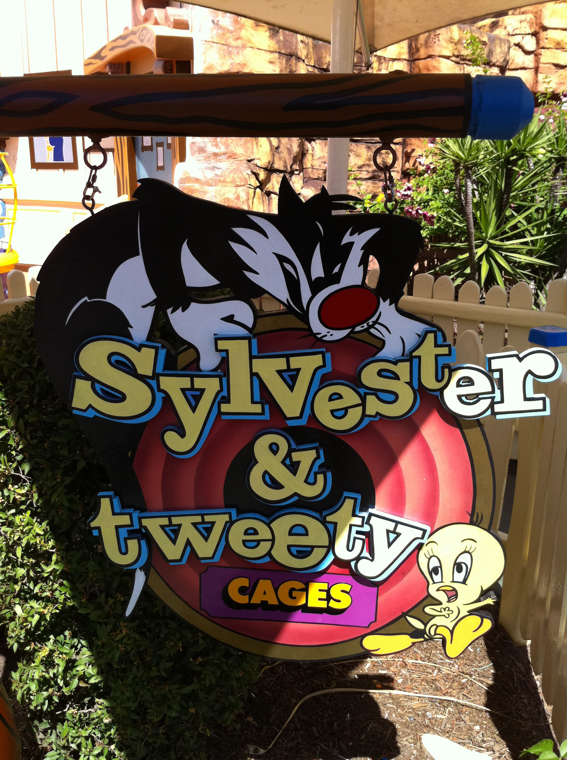 Warner Bros. Movie World - Sylvester and Tweety Cages