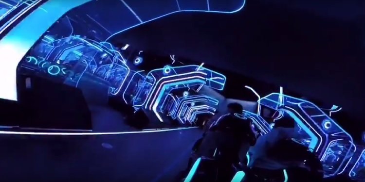 POV Video of Shanghai Disneyland's Tron Coaster!