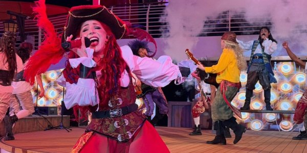 Adam Sets Sail on the Disney Treasure: Pirates Night!