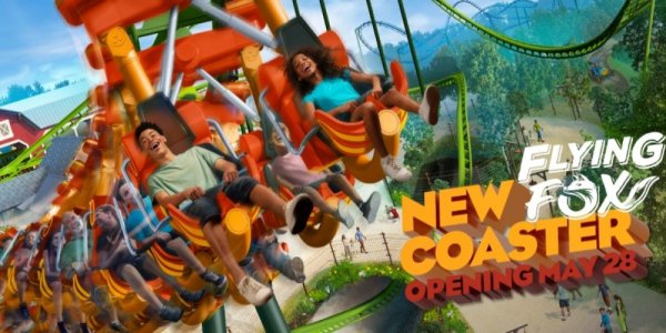 Flying Fox Opens at Kentucky Kingdom on May 28!